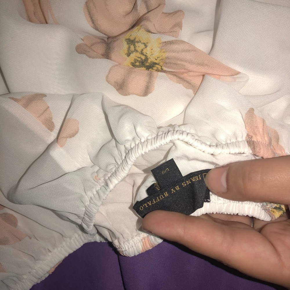 Floral flowy dress shirt